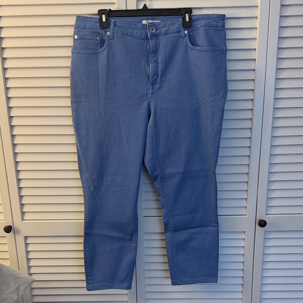 Vineyard Vines High Rise Skinny Jeans Periwinkle Blue 34